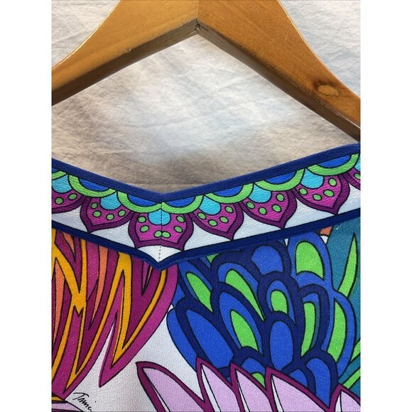 Trina Turk Paradise Plume Swim Cover Up Kimono One Size Flowy Beach colorful - Picture 7 of 10